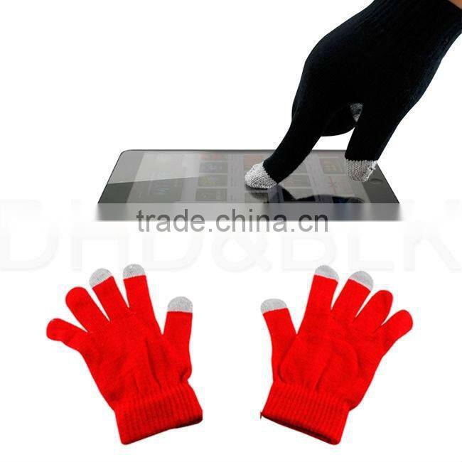 2015 hot fashion winter Wool touch gloves for iphone&ipad with 100%wool,best quality and samll MOQ
