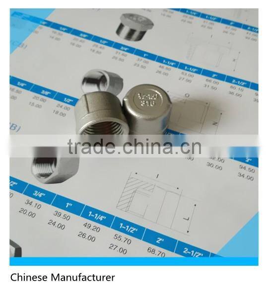 SS Kettle Cap 1/2" NPT Female Thread Grade 304