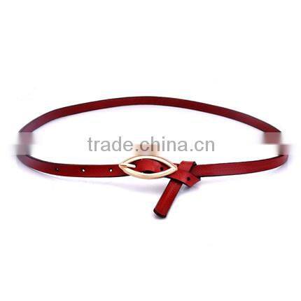 2015 hot sell fashion women leather pu belt manufacturer