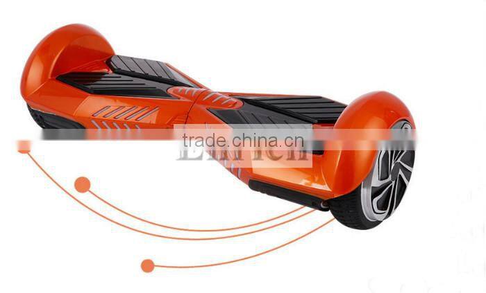 2015 Hot sales 2 wheel electric scooter self balancing with LED light and Max Speed 12km/h scooter electric hands free scooter