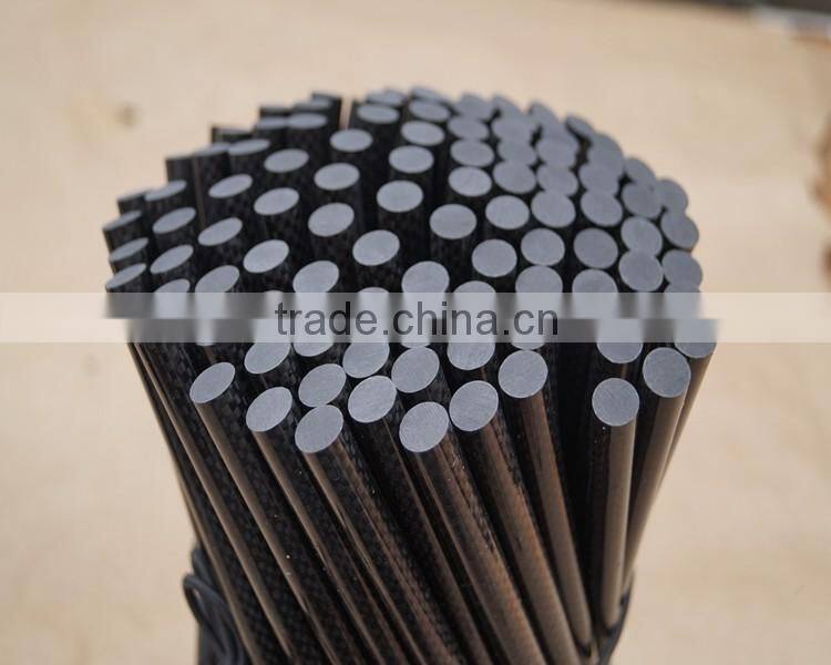 Best selling carbon fiber pipe rod, high strength solid carbon fiber rod