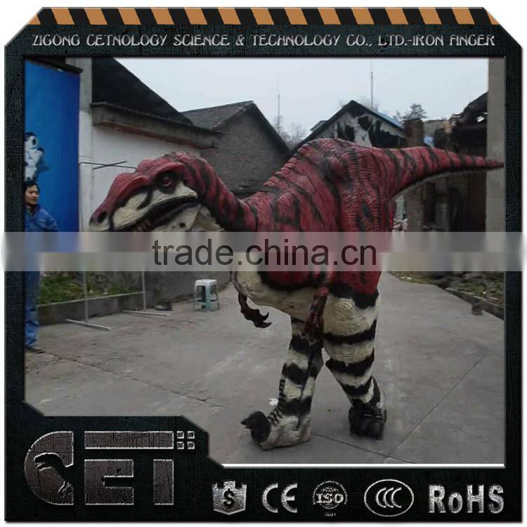 Cetnology- High Quality CE Standard raptor costume for park decoration