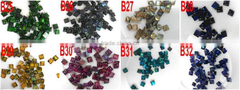 2015 new 3D nail accessories natual abalone shell jewelry stone for nail art decoration ZX:CNS01