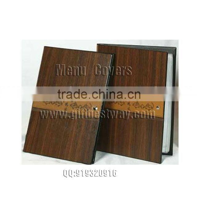 New promotional wholesale restaurant wood menu cover