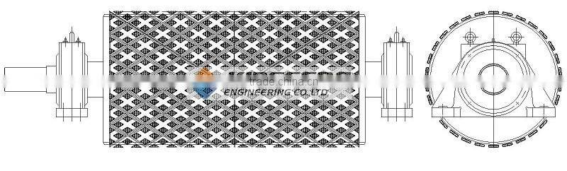 anti-slippage ceramic pulley lagging