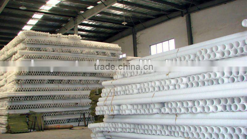 corrugated pipe white