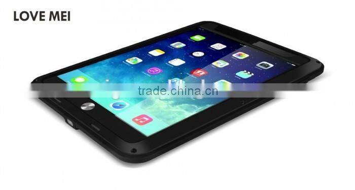 LOVE MEI Powerful AL metal phone cases for ipad mini case, Shockproof Waterproof Rugged Gorilla 6 colors optional