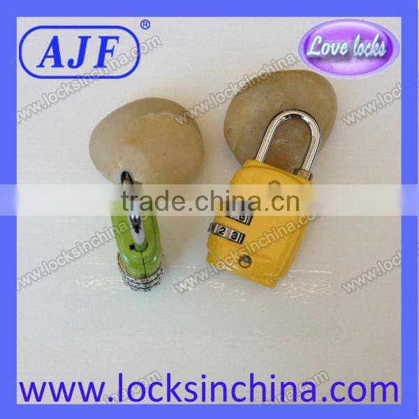 promotional TSA shape number lock for luggage bag