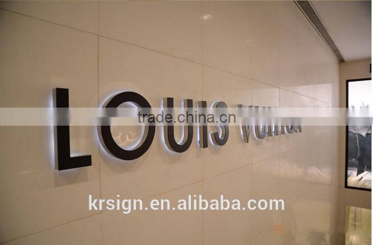 led acrylic face illuminated letter stainless steel house number