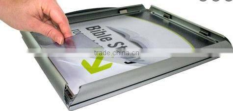 ceiling signs,hanging ceiling snap frames, curved hanging sign system