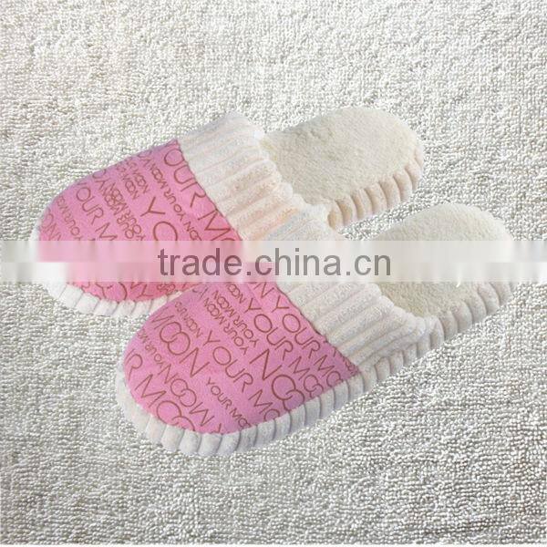 2014 women's winter slippers sweet heart Love cartoon butterfly slippers home flats indoor floor cotton padded shoes