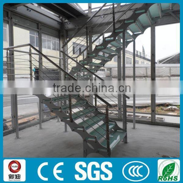 Competitive price decorative interior stair glass railings