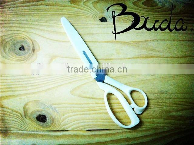 Special stainless steel stationery scissors with plastic handle BD-S1667