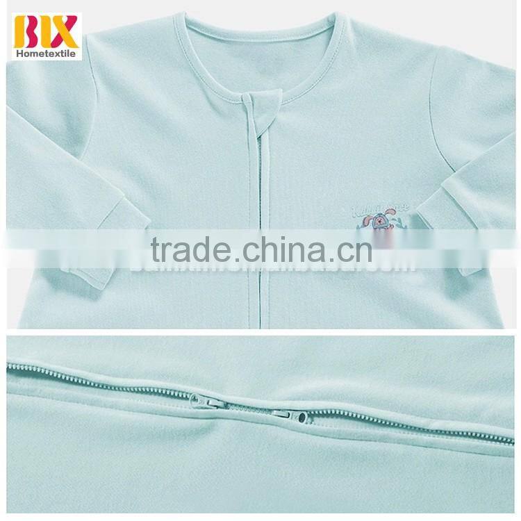 hebei textile colorful cotton kids sleeping robes with zip