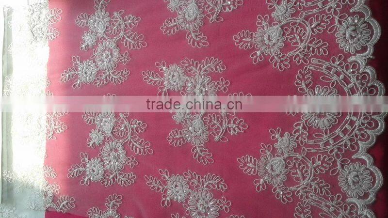 2015 high quality fashion fancy style guangzhou wholesale embroidery lace fabric