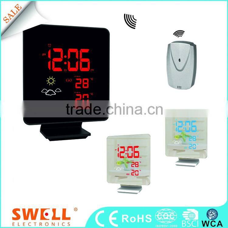 Small steam room binary day clock , battery operate calendar clock