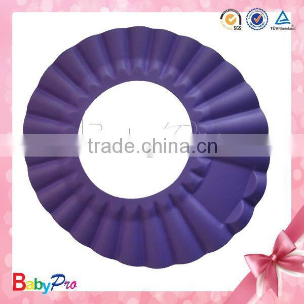 2015 China ningbo zhejiang manufacturer different color to choose baby shower cap plastic shower caps