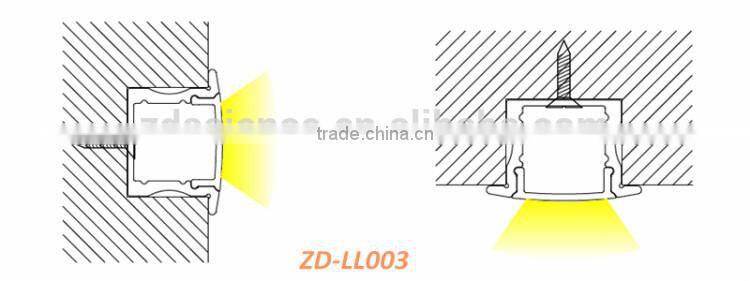 Super Brightness Recessed 17*15 Aluminium Profile LED Light Ceiling