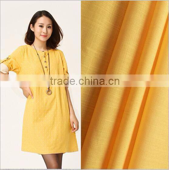 Thin type check flaxon fabric for dress and shirt