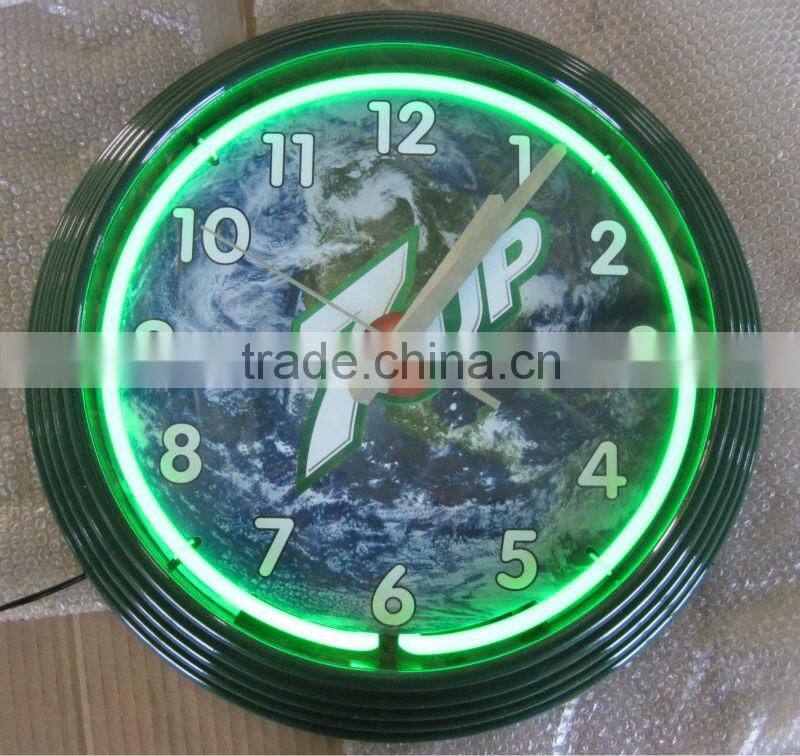 17" Tower Shape Neon wall Clock