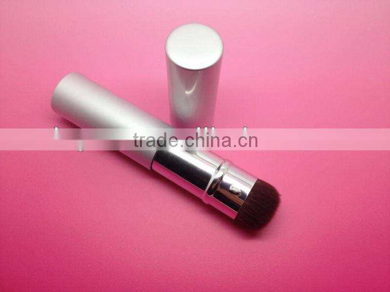 diameter 20 mm aluminum handle makeup retractable powder brush