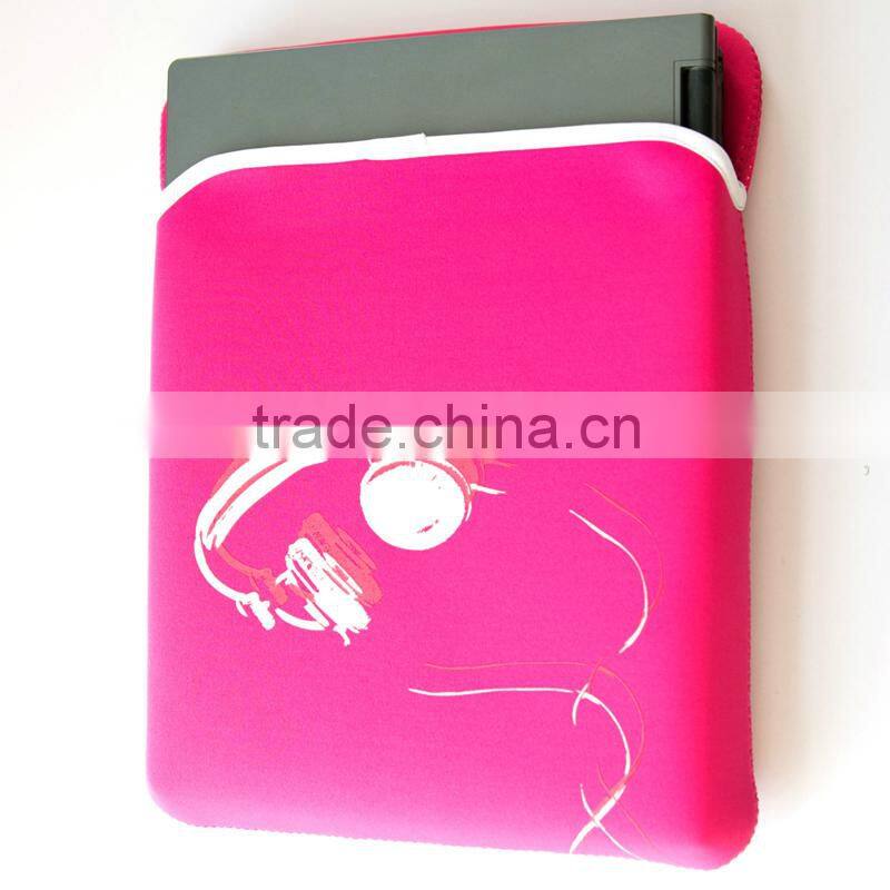 Flat neoprene laptop bag computer case