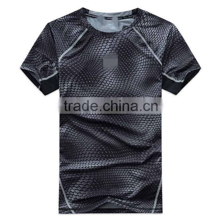 Dry Fit Running Fitness Sports Mens Short Sleeve T Shirt