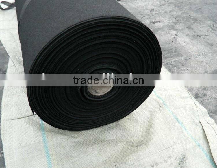Activated carbon nonwoven filter fabrics or felt