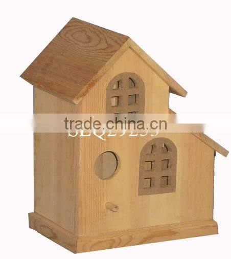 cheap handmade christmas wooden carved bird house