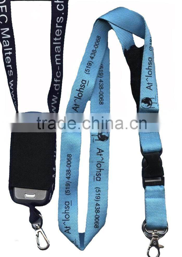 Ideal printed polyester mobile holder lanyard