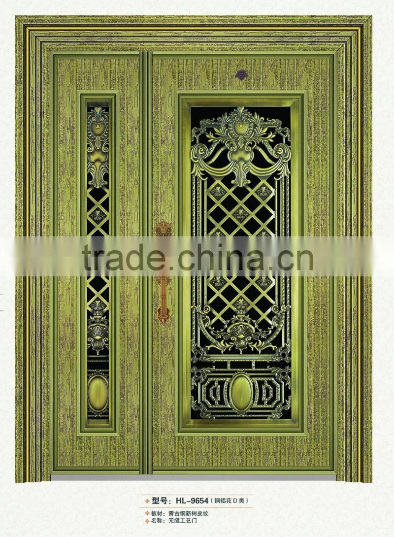 Security stainless steel swing door price