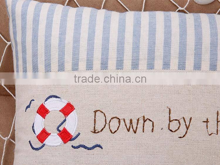 2015 Cotton and linen europeanism ocean series digital printing car hold pillow cushion for leaning on sofa sets