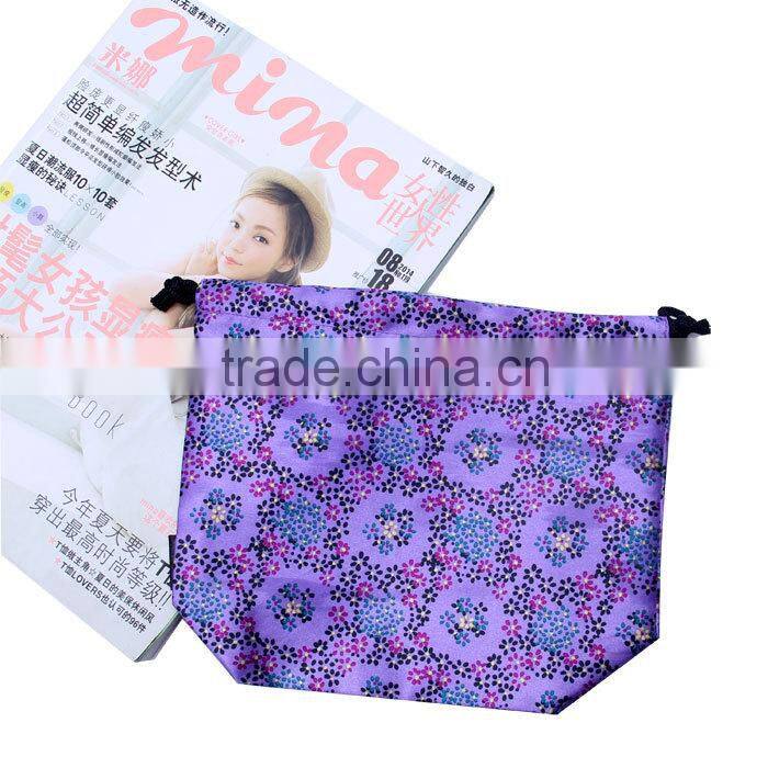 Fashionable women customized promotional drawstring bag