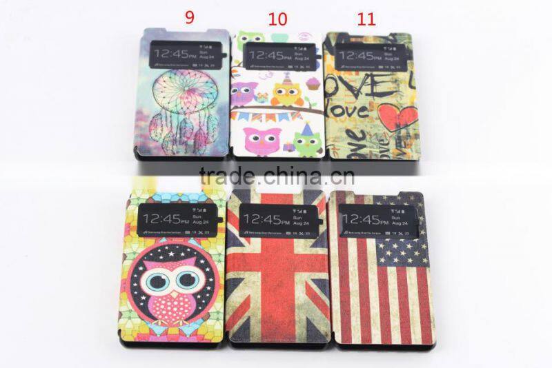 Painting ultra thin leather case for Sony Xperia Z2
