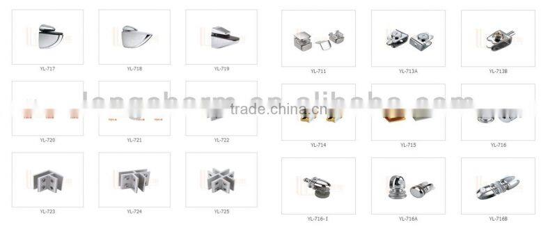 Special design!YL-718 clamps glass shelf clips made in China manufacturer