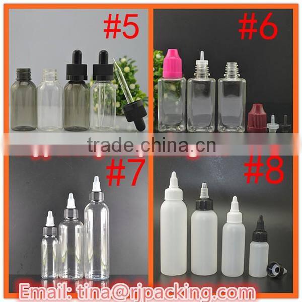 empty vape juice 5 oz 180ml plastic dropper bottle wholesale Guangzhou Ruijia