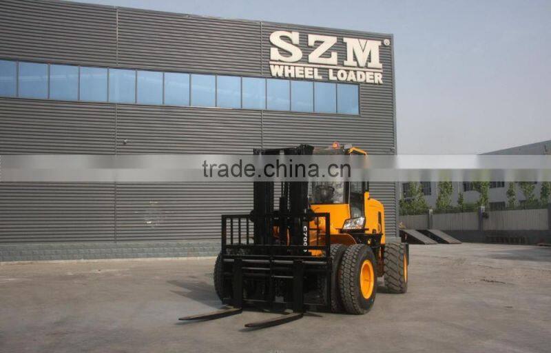10 ton terrain forklift