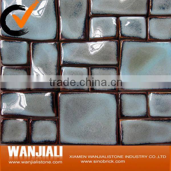 glazed handmade terracotta tile
