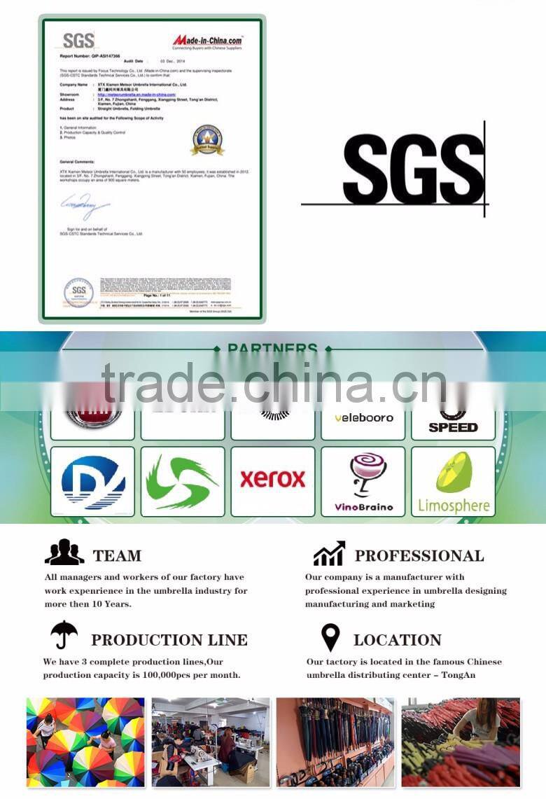 21" inch fold customized wine bottle umbrellas