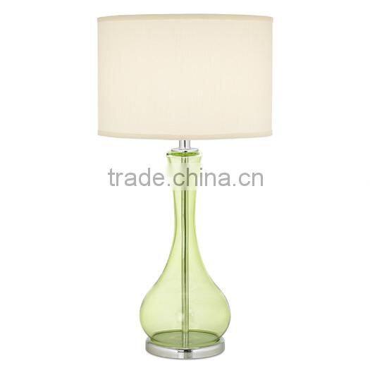 11.1-26 a distinctive appearance glass body a contemporary decor Vineyard Table Lamp with Drum Shade