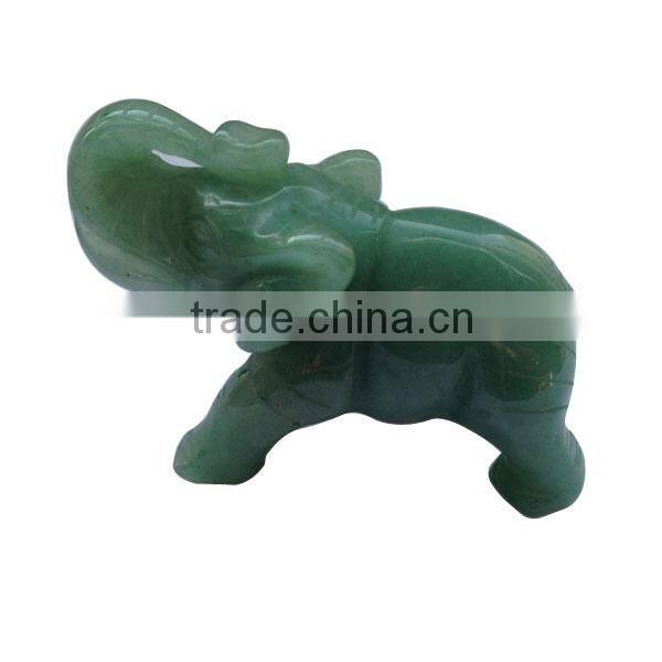 Green Aventurine Elephant Great Gift for Christmas