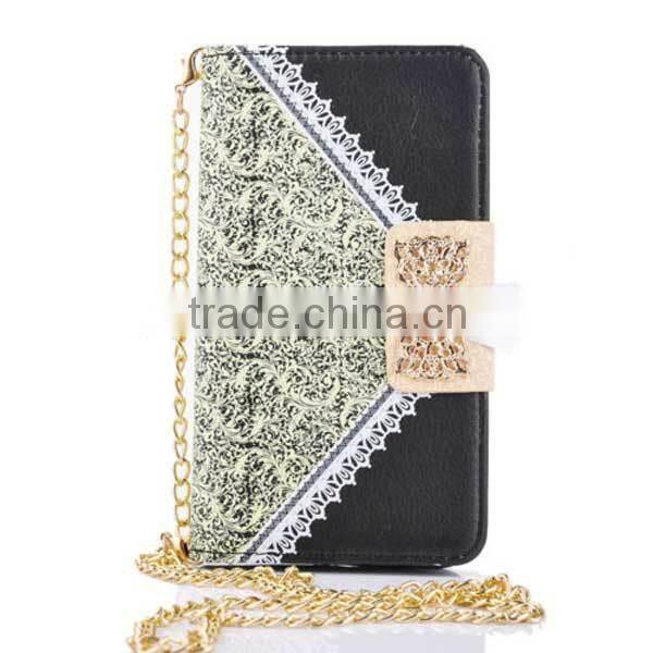 pu leather case for samsung galaxy s6 edge,lady cute wallet bag for phone