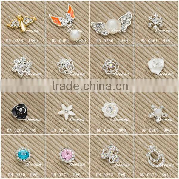 2016 Popular Factory Price 3D Finger Nail Decoration 3d Metal Nail Art , alloy nail art accessories