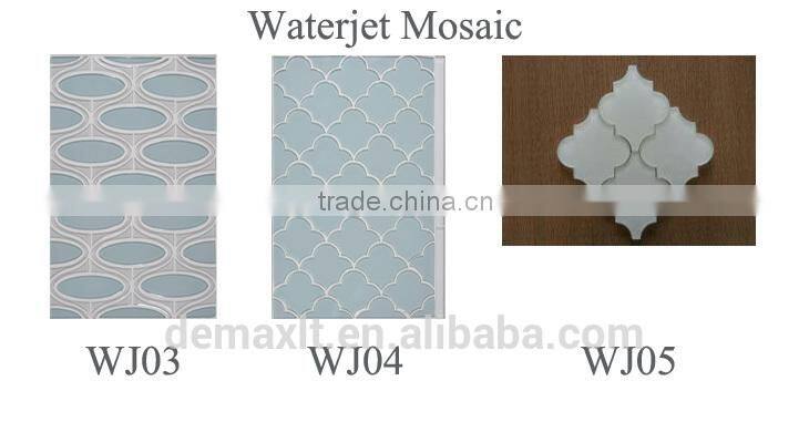popular cold spray glass pebble mosaic tile for interior decoration glass mosaic tiles