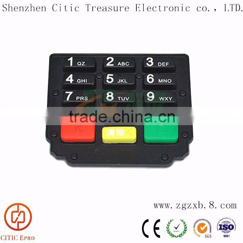 Custom Computer Keys Standard Car Remote Control Silicone Key Rubber Keypad