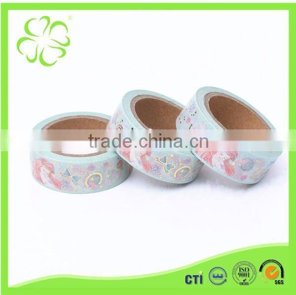 Gloosy Gloden foil Washi Paper Tape for Masking