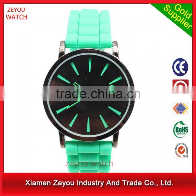 Alibaba China New fashion Silicone Watch Japan geneva silicone watch woman