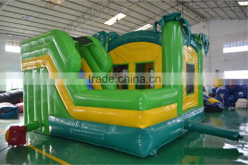 Selling popular mini green combo inflatable combo bouncer for children