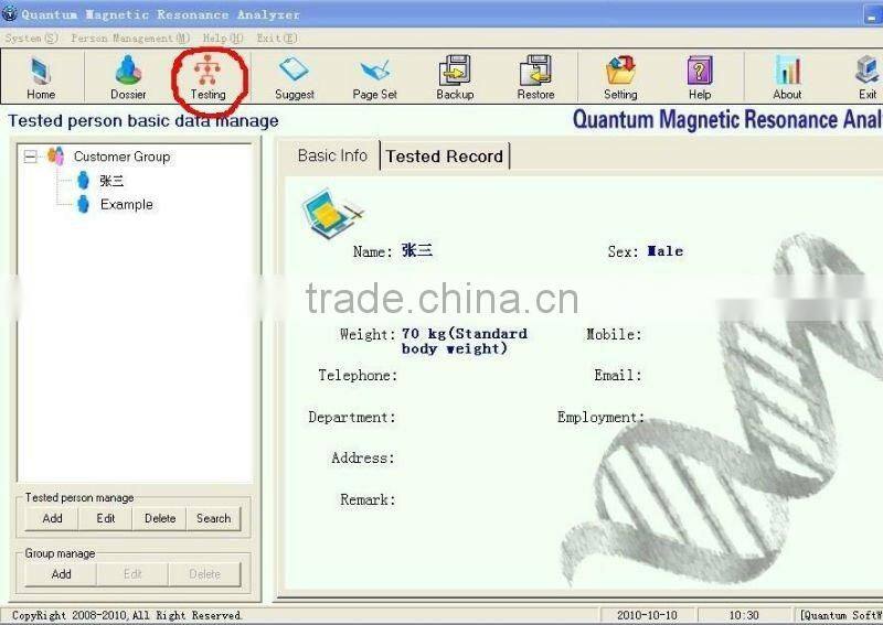 2013 Newest 90% Accurate Quantum Health Analyzer Meridian Health Analyzer