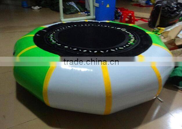 Commercial Inflatable water trampoline floating on water inflatable games